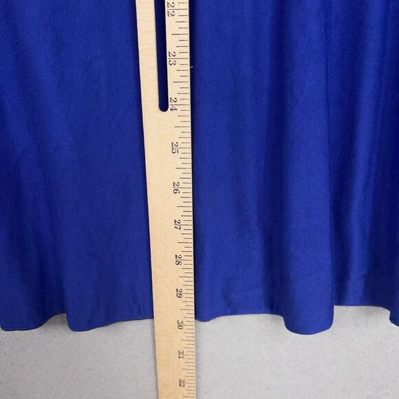 Comfy USA Sweater Womens XS Blue Open Front Drape Cardigan Minimal Made in USA - Picture 11 of 12